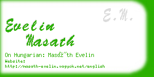 evelin masath business card